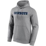 Dallas Cowboys Neutral Colour Wordmark Hoodie - Mens - Big & Tall
