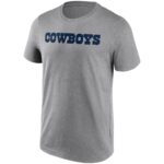 Dallas Cowboys Neutral Colour Wordmark T-Shirt - Mens - Big & Tall