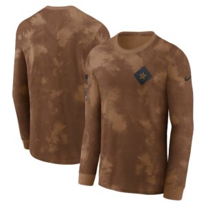 Dallas Cowboys Nike 2023 Long Sleeve Salute to Service T-Shirt - Mens