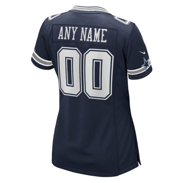 Dallas Cowboys Nike Game Home Jersey - Navy - Custom - Womens - Image 2