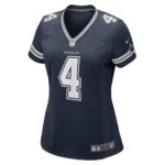 Dallas Cowboys Nike Game Home Jersey - Navy - Dak Prescott - Womens