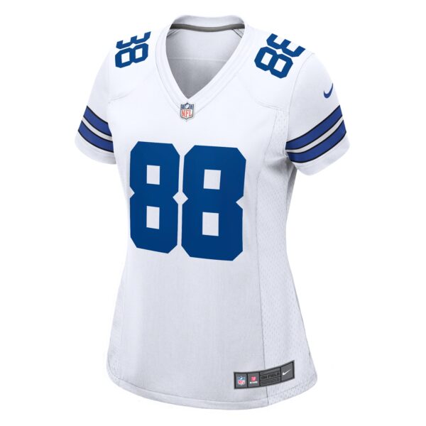 Dallas Cowboys Nike Road Game Jersey - White - CeeDee Lamb - Womens - Image 2