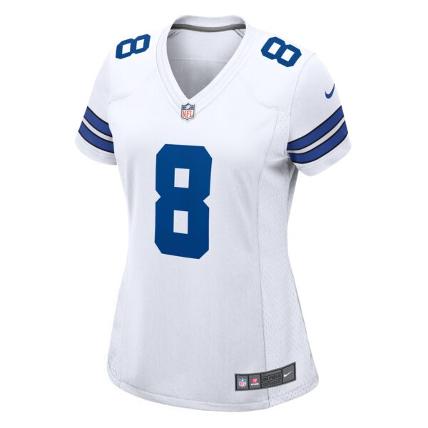 Dallas Cowboys Nike Road Game Jersey - White - Dak Prescott - Womens - Image 2