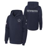 Dallas Cowboys Nike Sideline Hoodie - Navy - Youth