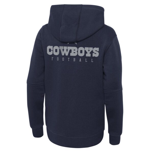 Dallas Cowboys Nike Sideline Hoodie - Navy - Youth - Image 3