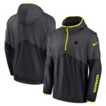 Dallas Cowboys Nike VOLT Woven Half Zip Jacket - Mens