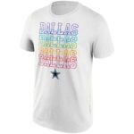 Dallas Cowboys Pride Graphic T-Shirt - White - Mens