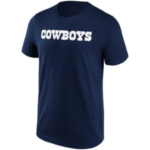 Dallas Cowboys Primary Colour Wordmark T-Shirt - Mens