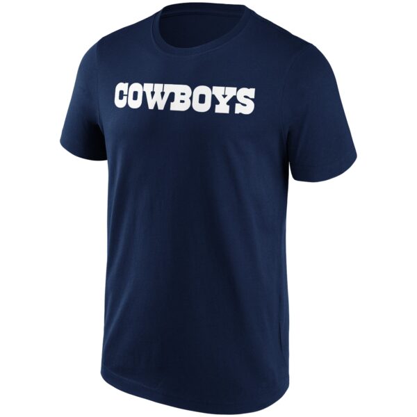 Dallas Cowboys Primary Colour Wordmark T-Shirt - Mens
