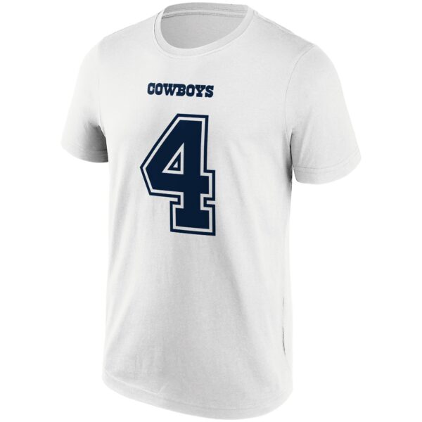 Dallas Cowboys Road Name & Number T-Shirt - Dak Prescott - Mens - Big & Tall
