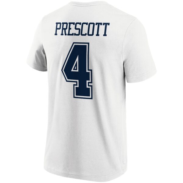 Dallas Cowboys Road Name & Number T-Shirt - Dak Prescott - Mens - Big & Tall - Image 2