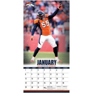 Denver Broncos 2023 Wall Calendar - 12 x 12 Inch