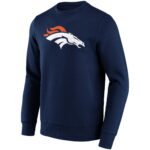 Denver Broncos Alternate Colour Logo Crew Sweatshirt - Mens
