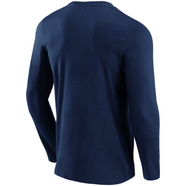 Denver Broncos Alternate Colour Logo Long Sleeve T-Shirt - Mens - Image 2