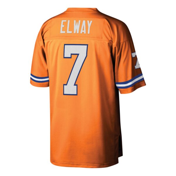 Denver Broncos Mitchell & Ness 1990 John Elway Jersey - Orange - Image 2
