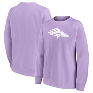 Denver Broncos Mono Logo Graphic Oversized Crew Sweatshirt - Womens