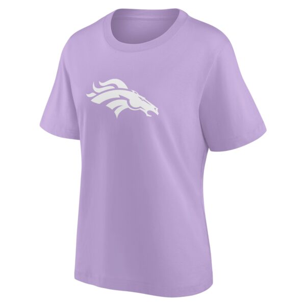 Denver Broncos Mono Logo Graphic Oversized T-Shirt - Womens - Image 2