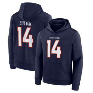 Denver Broncos Name & Number Graphic Hoodie - Courtland Sutton 14 - Youth