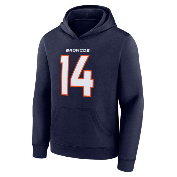 Denver Broncos Name & Number Graphic Hoodie - Courtland Sutton 14 - Youth - Image 2