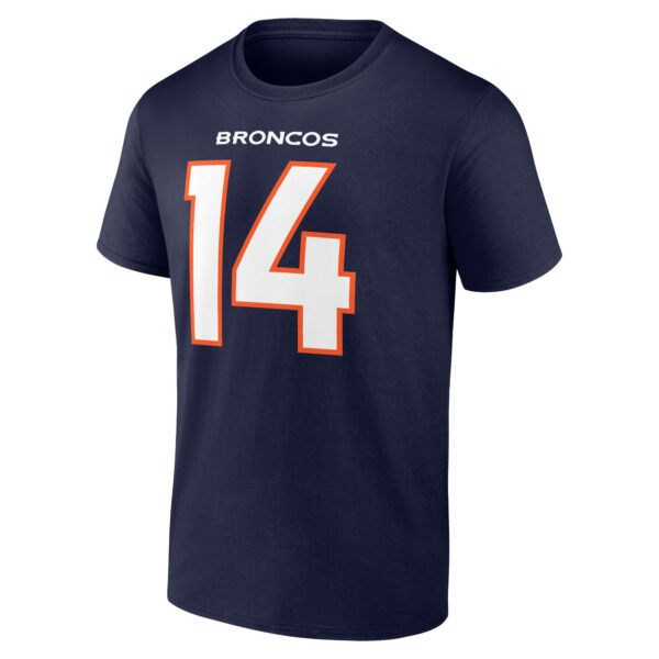 Denver Broncos Name & Number Graphic T-Shirt - Courtland Sutton 14 - Mens - Image 2