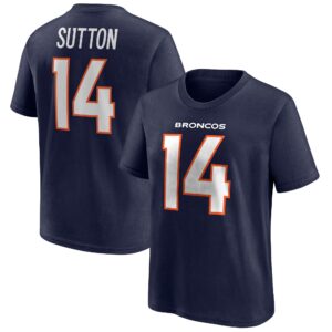 Denver Broncos Name & Number Graphic T-Shirt - Courtland Sutton 14 - Youth