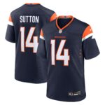 Denver Broncos Nike Alternate Game Jersey - Navy - Courtland Sutton - Mens