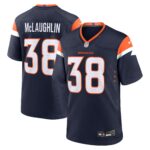 Denver Broncos Nike Alternate Game Jersey - Navy - Jaleel McLaughlin - Mens