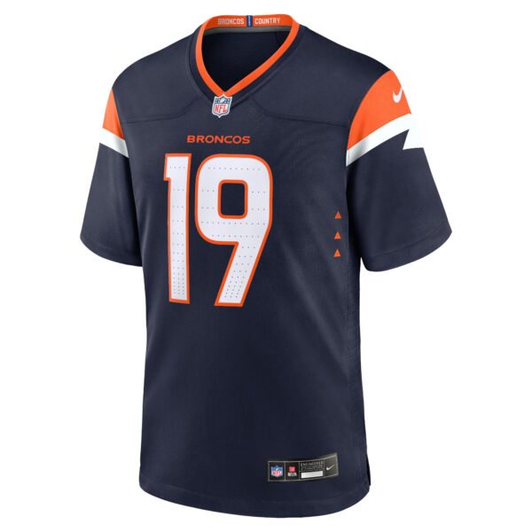 Denver Broncos Nike Alternate Game Jersey - Navy - Marvin Mims Jr. - Mens - Image 2