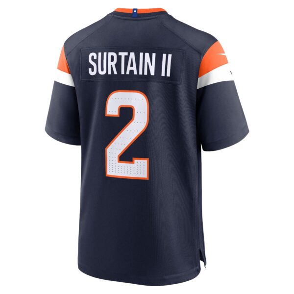 Denver Broncos Nike Alternate Game Jersey - Navy - Patrick Surtain II - Mens - Image 3