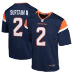 Denver Broncos Nike Alternate Game Jersey - Navy - Patrick Surtain II - Youth