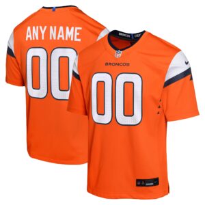 Denver Broncos Nike Game Team Colour Jersey - Custom - Youth