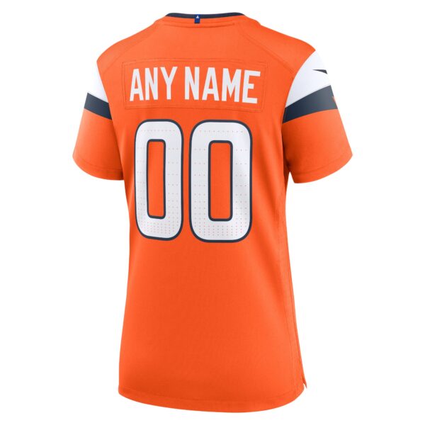 Denver Broncos Nike Home Game Jersey - Custom - Womens - Image 3