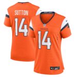 Denver Broncos Nike Home Game Jersey - Orange - Courtland Sutton- Womens