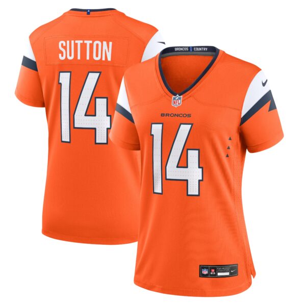 Denver Broncos Nike Home Game Jersey - Orange - Courtland Sutton- Womens