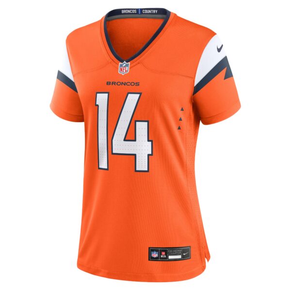 Denver Broncos Nike Home Game Jersey - Orange - Courtland Sutton- Womens - Image 2