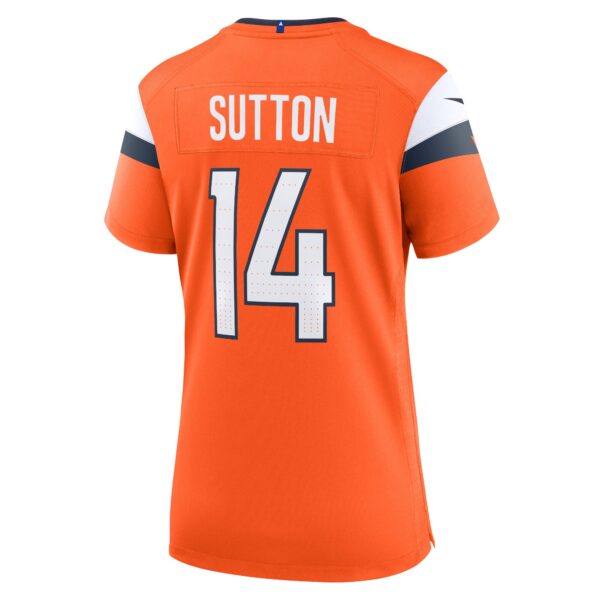Denver Broncos Nike Home Game Jersey - Orange - Courtland Sutton- Womens - Image 3