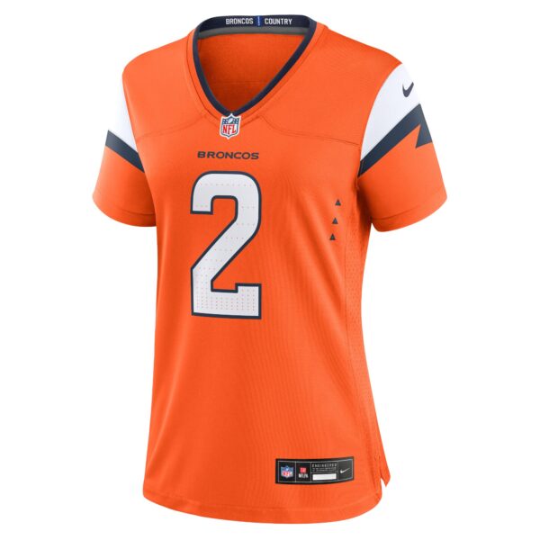 Denver Broncos Nike Home Game Jersey - Orange - Patrick Surtain II - Womens - Image 2