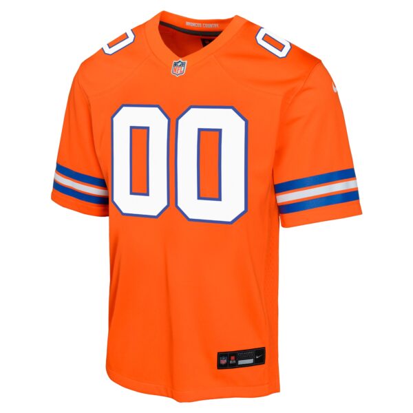 Denver Broncos Nike Mile High Collection 1977 Throwback Jersey - Custom - Youth - Image 2