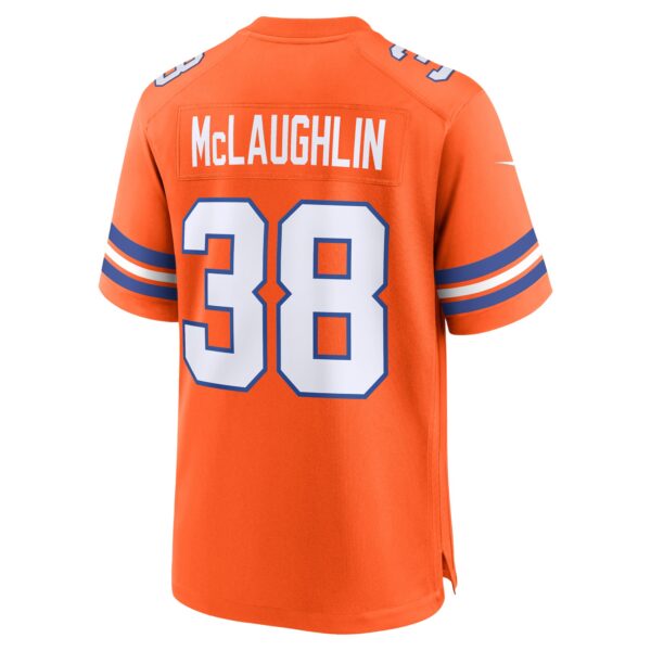 Denver Broncos Nike Mile High Collection 1977 Throwback Jersey - Orange - Jaleel McLaughlin - Mens - Image 3