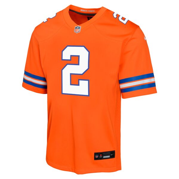 Denver Broncos Nike Mile High Collection 1977 Throwback Jersey - Orange - Patrick Surtain II - Youth - Image 2