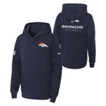Denver Broncos Nike Sideline Hoodie - Navy - Youth