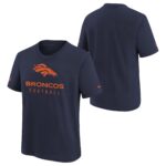 Denver Broncos Nike Team Issue Sideline T Shirt - Navy - Youth