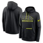 Denver Broncos Nike VOLT Pullover Fleece Hoodie - Mens