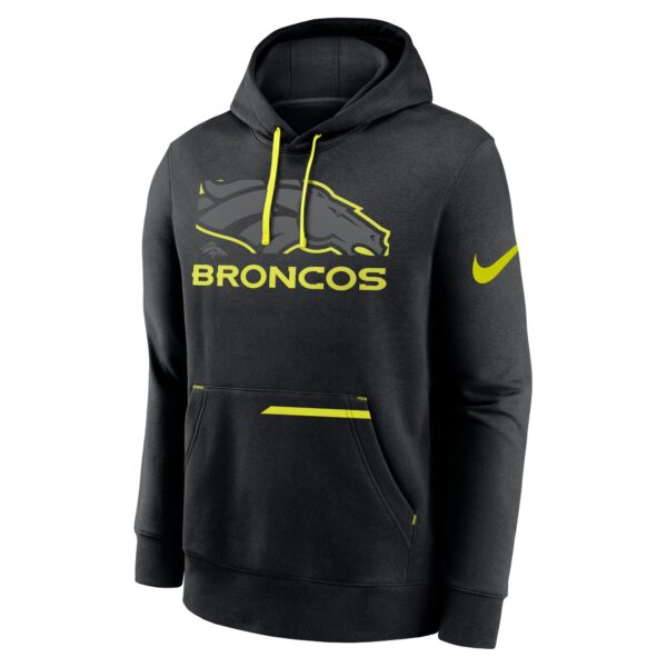 Denver Broncos Nike VOLT Pullover Fleece Hoodie - Mens - Image 2