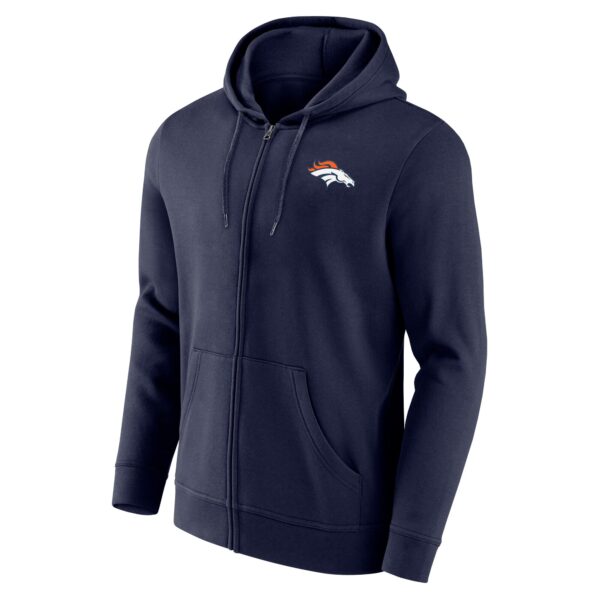 Denver Broncos Primary Logo Full Zip Hoodie - Mens - Image 2