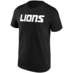 Detroit Lions Alternate Colour Wordmark T-Shirt - Mens
