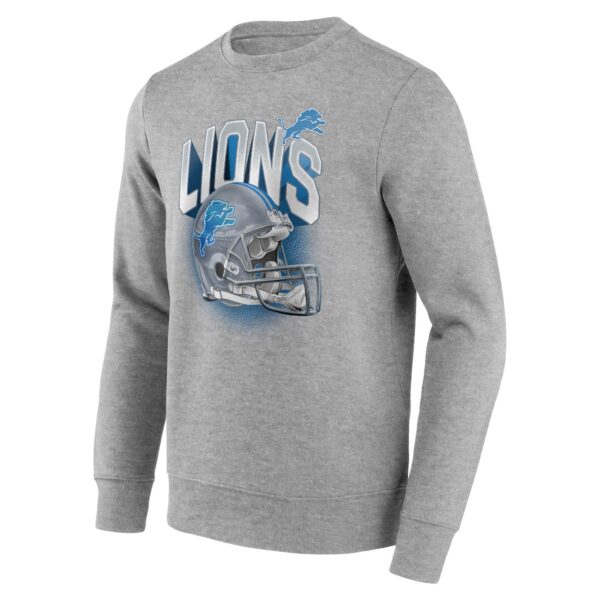 Detroit Lions End Around Helmet Graphic Crew Sweatshirt - Mens - Image 2