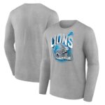 Detroit Lions End Around Helmet Graphic Long Sleeve T-Shirt - Mens
