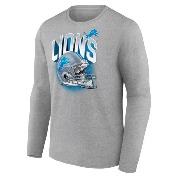 Detroit Lions End Around Helmet Graphic Long Sleeve T-Shirt - Mens - Image 2
