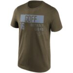 Detroit Lions Fashion Name & Number T-Shirt - Jared Goff - Mens